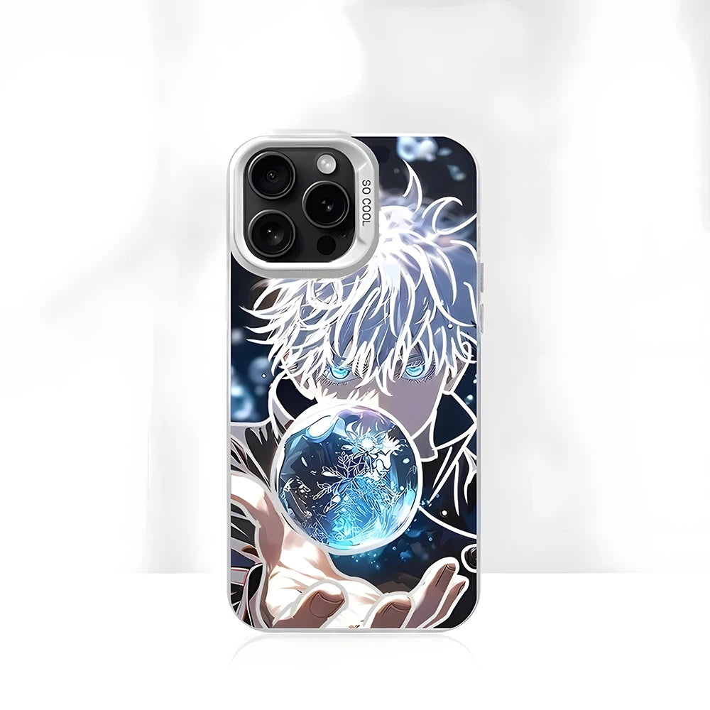 Anime Jujutsu Kaisen Gojo Phone Case For iPhone 17 16e 16 15 14 13 12 11 mini Pro Max X 8 7 Air Plus Anti Fall Matte Back Cover