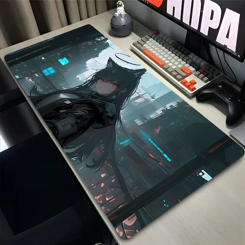 Anime Mouse Pad Gamer Computer Accessories Rubber Desk Mat Arknights XXL Playmat Gaming Office Deskmat Mousepad Large Pc Carpet