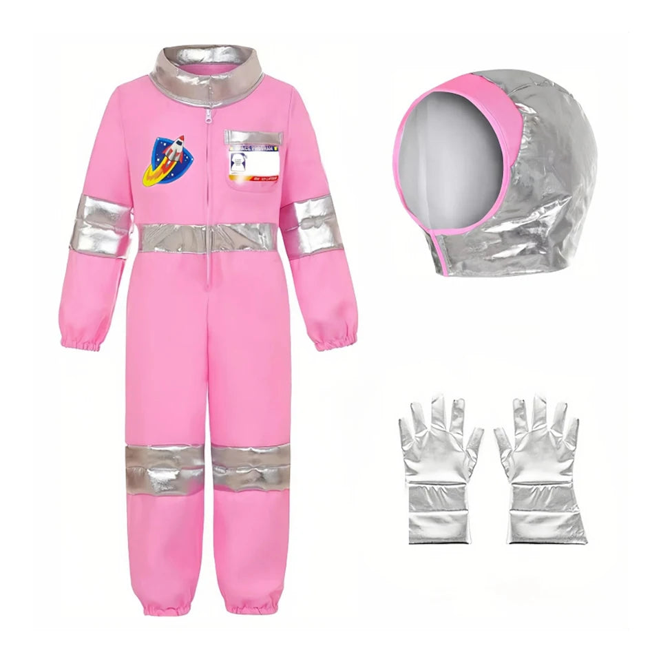Fantasy Space Astronaut Kids Clothes Halloween Spacesuit Carnival Party Girls Outfits Festival Performance Children's Clothing