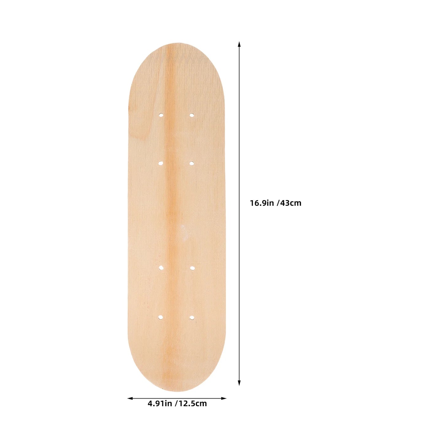 3pcs 'S Blank Skateboard Decks For Painting Diy Unfinished Wood Double Tail Deck Fun Skateboard Deck For Art