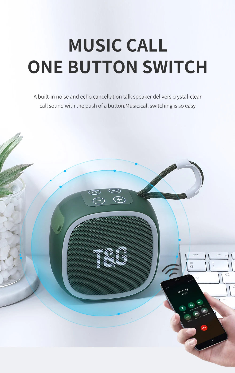 Bluetooth Speaker Mini Portable Wireless Powerful Speakers TWS BT 5.3 Sound Box HIFI Loudspeaker Supports TF Card Radio TG659