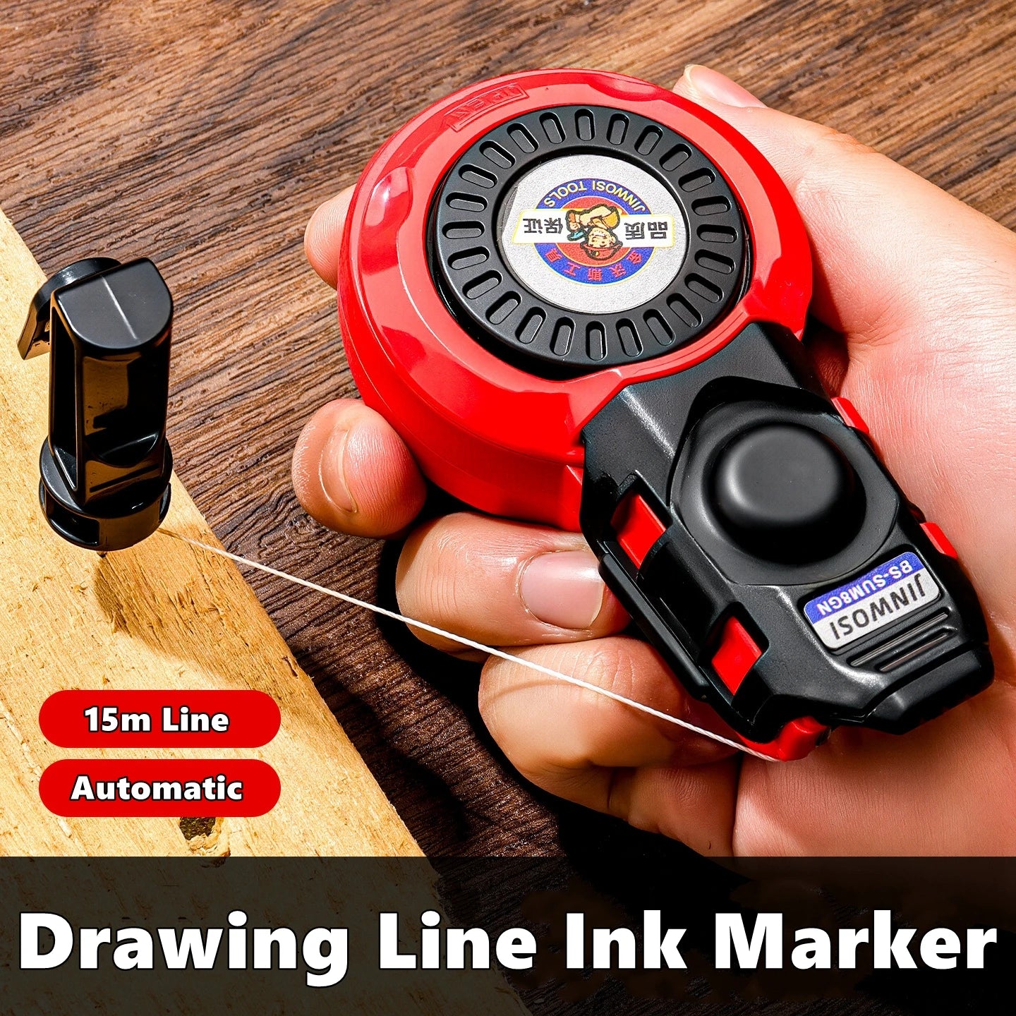 Construction Measuring Tools Plastic Automatic Carpenter Manual Ink Marker Duct Woodworking Chalk Line Carpenter Ink Markers