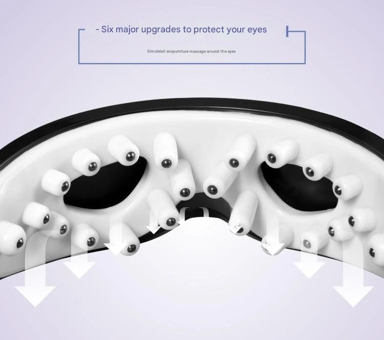 Eye Massager with 9 Modes and Multi Frequency Vibration 22 Magnets for Eye Massage Caring for Eye Health and Safety Materials