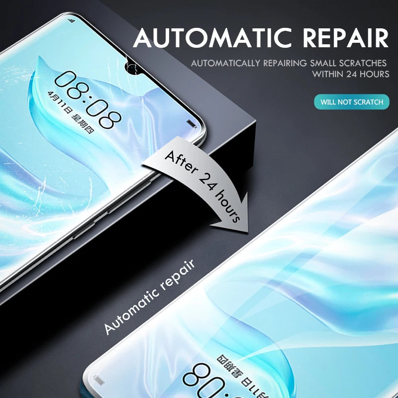 5Pcs Hydrogel Film For Honor P30 P40Pro 30 50 60 70 90 V40 7T 30Pro 40 Nova7 8 3D 70 90Lite Play 40S 40C 5G 50 Screen Protector 