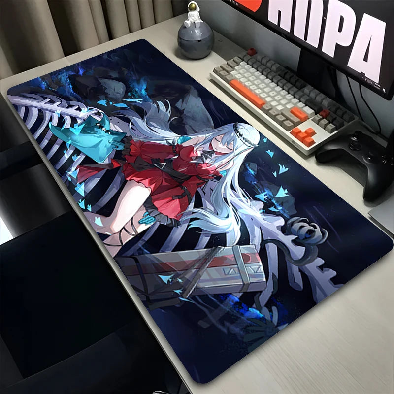 Anime Mouse Pad Gamer Computer Accessories Rubber Desk Mat Arknights XXL Playmat Gaming Office Deskmat Mousepad Large Pc Carpet