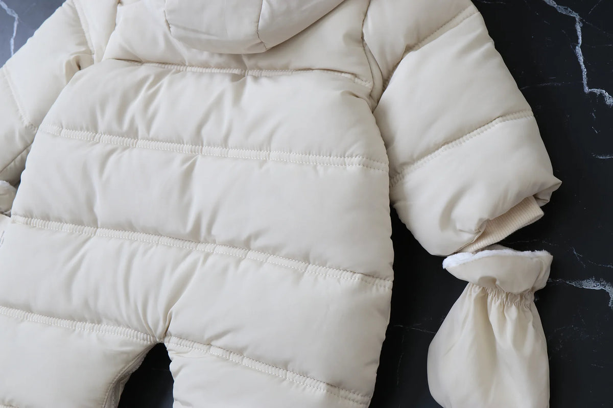 Winter Baby Jumpsuit Plus Velvet Warm Hooded Newborn Baby Girl Overalls  Infant Boy Snowsuit Toddler Romper Outfit 0-2 Years