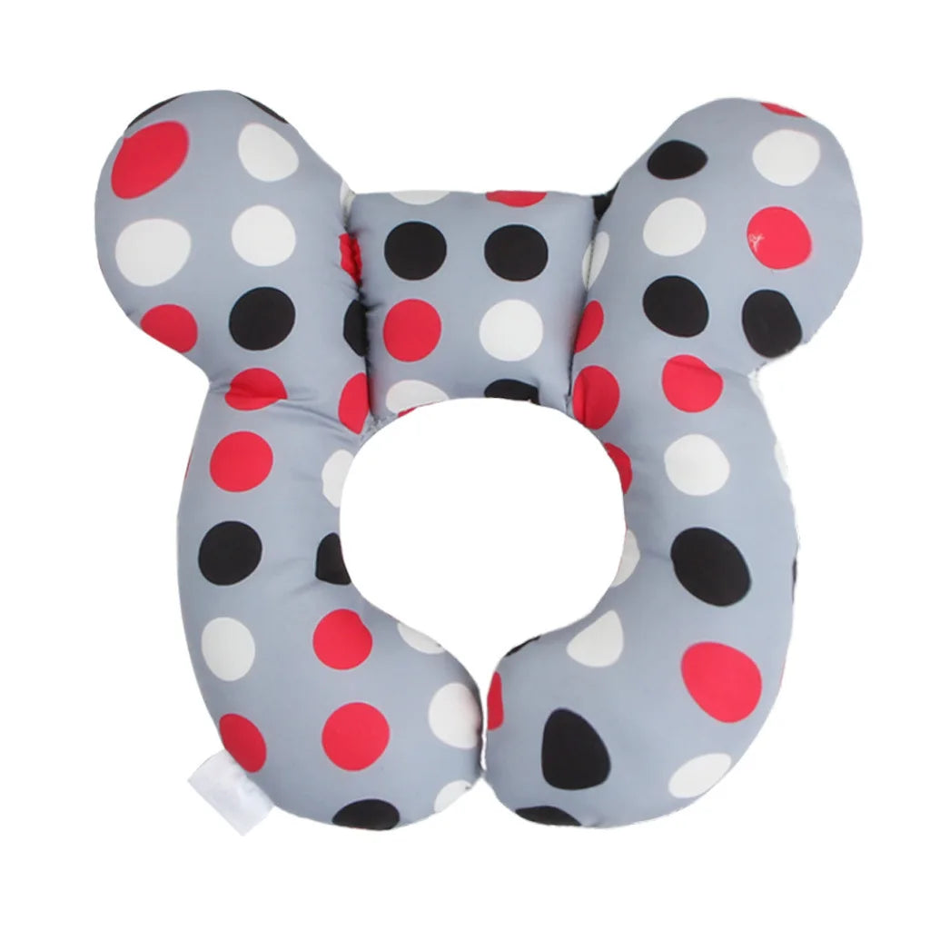 Baby Stroller Pillow Car Seat Head Fixed Neck Pillows Bend Shape Sleeping Protection Headrest Cushion Infant Anti-head Mat