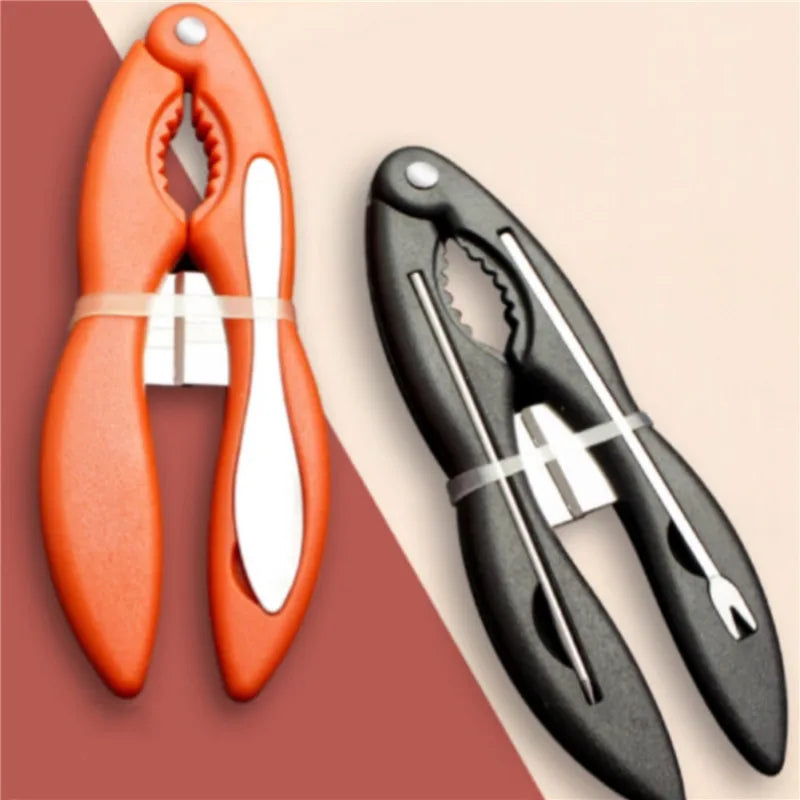Creative Lobster Cracker Crab Claws Sheller Walnut Clip Sea Food Tool Lobster Clamp Pliers Clip Home Kitchen Seafood Tools 4pcs