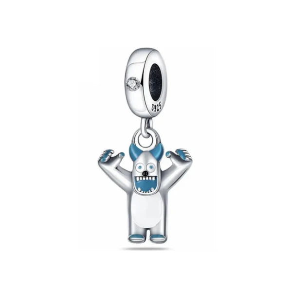 925 Sterling Silver Cute Cartoon Shield Soldier Stickey Charm Beads Animal & Character Charms DIY Jewelry Gift for Her
