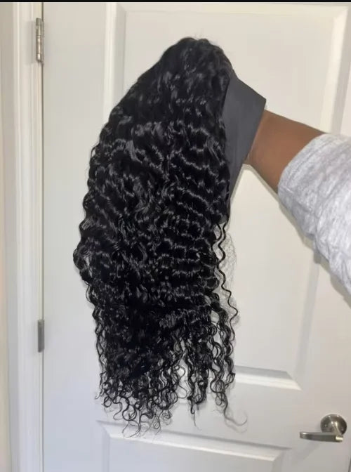 5*5 No Glue Deep Wave Human Hair Wigs Pre Plucked Brazilian Human Hair Lace Frontal Wig 13*6 Pre-Cut Wear and Go Lace Front Wig