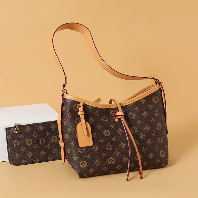 2026 Classic Luxury Leather Tote Bag Women Designer Fashion Handbag Large Capacity Minimalist Mummy Diaper Bag Travel Shoulder