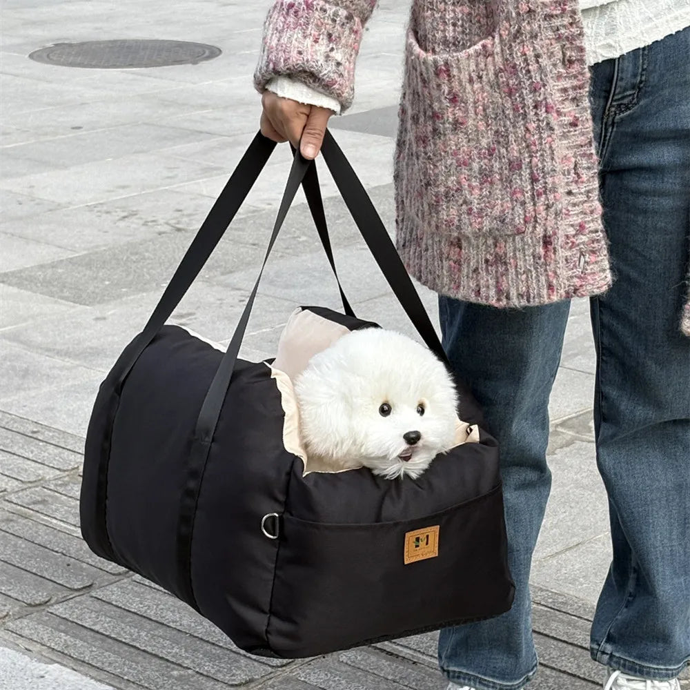 Pet Dog Car Seat Cover Safety Waterproof Puppy Nest Mat Cat Carrier Soft Comfort Travel Dog Car Seat Bed Washable Pet Carrier