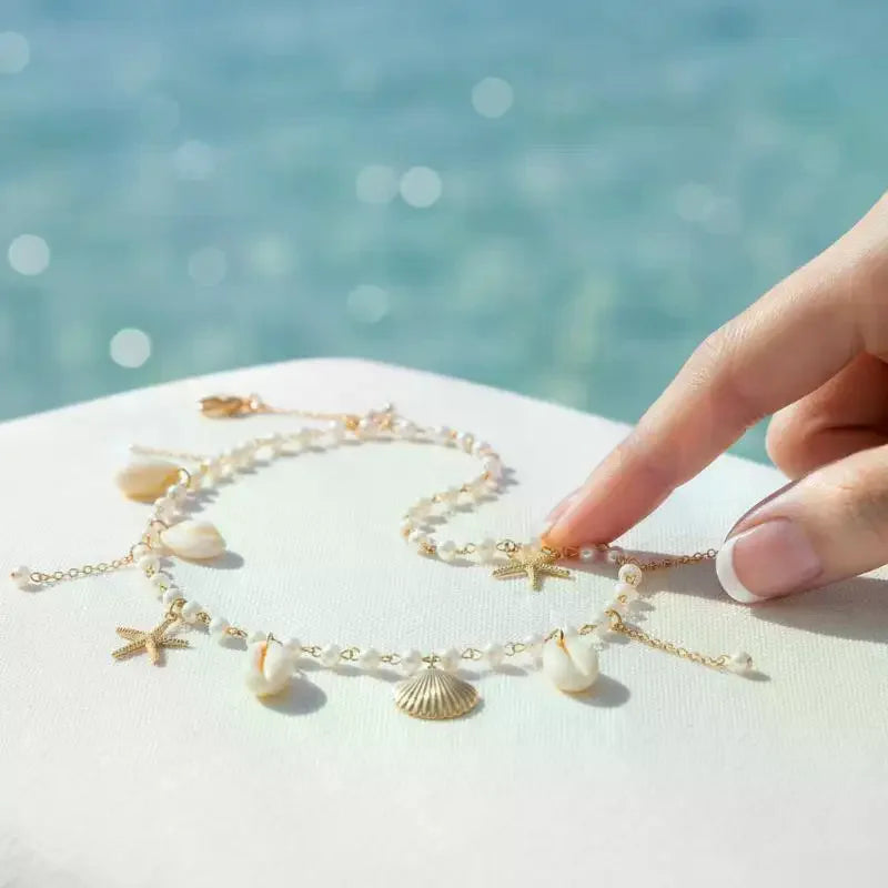 Pearl Belly Chain for Women Boho Waist Chains Sexy Summer Beach Jewelry for Swimsuit Body Accessory