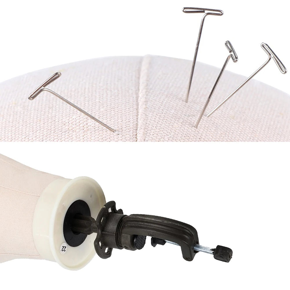 Nunify 21-25Inch Canvas Block Head Mannequin Adjustable Wig Stand Tripod With Rotatable Head Holder For Hairdressing Exhibitions