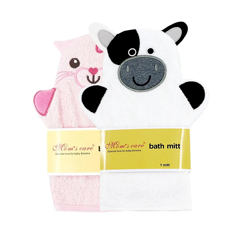 2-piece Nowborn Baby Child Boys and girls shower towels Cartoon Animal Embroidery Bathing Towel