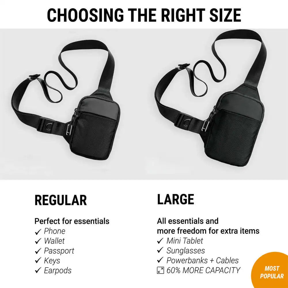 Mini Sport Chest Bag for Men And Women Small Backpack Crossbody Phone Bag Fashionable RFID Anti-Theft