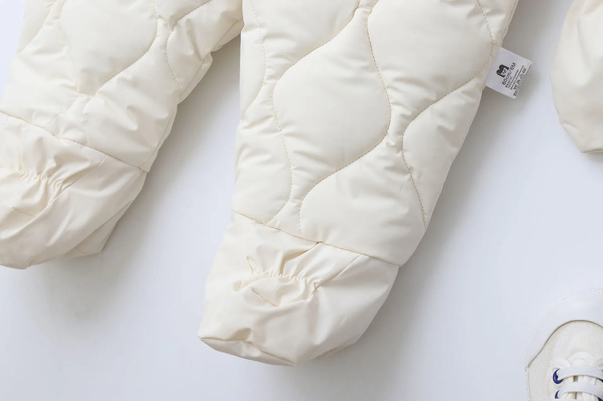 Winter 0-2Y Baby Clothes Thicken Fleece Boys Rompers Toddler Boys Jumpsuits Warm Fur Lining Footies And Vest 2 Pcs Snowsuit
