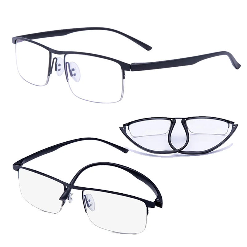 Intelligent zoom for both men and women anti-blue light reading glasses, progressive multi-focus dual use reading glasses