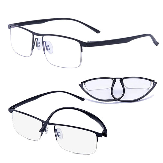 Intelligent zoom for both men and women anti-blue light reading glasses, progressive multi-focus dual use reading glasses