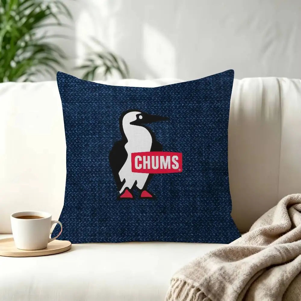 Fashion C-Chums-s Cushion  Decorative Polyester Throw Pillow Cover Square Suitable for Home Office Coffee Shop Decor