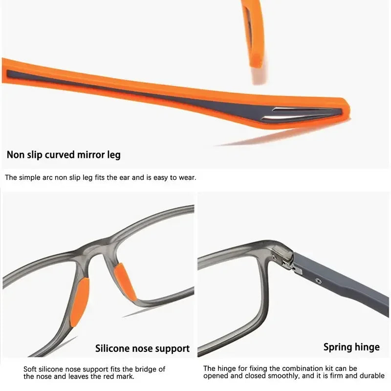 2025 New TR90 Photochromic Multifocal Glasses Vintage Progressive Reading Glasses Men Women Anti-blue Sports Eyeglasses +1.0+4.0