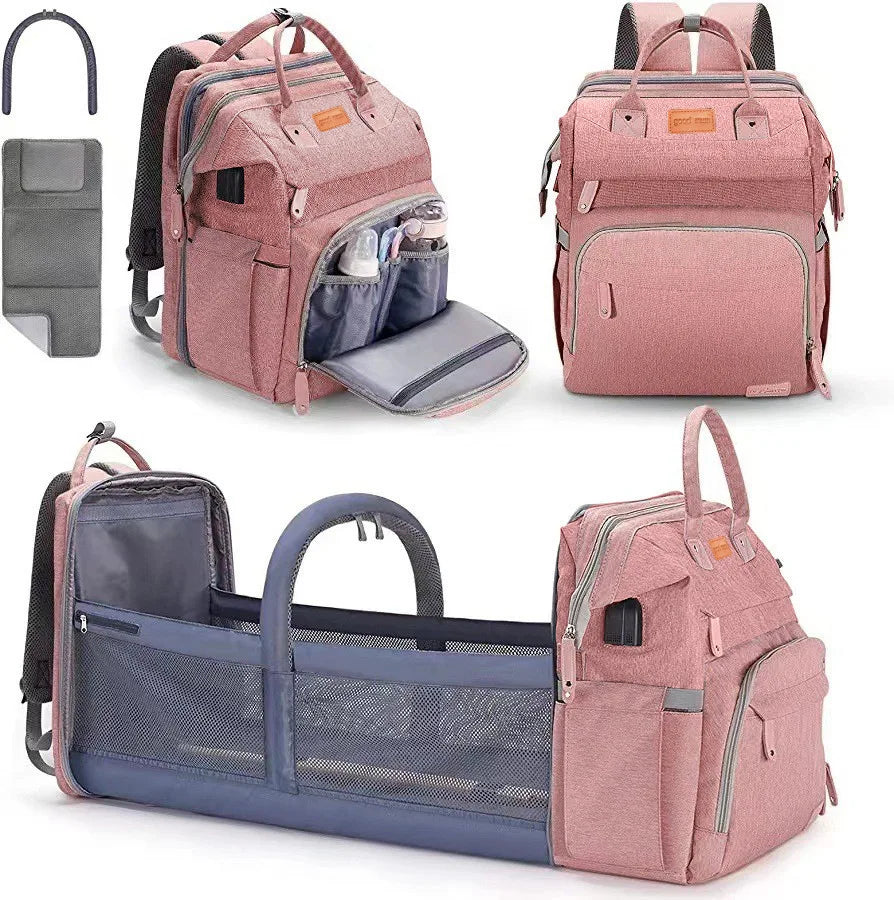 New Baby Diaper Bag Nappy Stroller Bags For Baby Maternity Bag Backpacks Crib Newborn Mommy Bag Changing Table Baby Bags For Mom