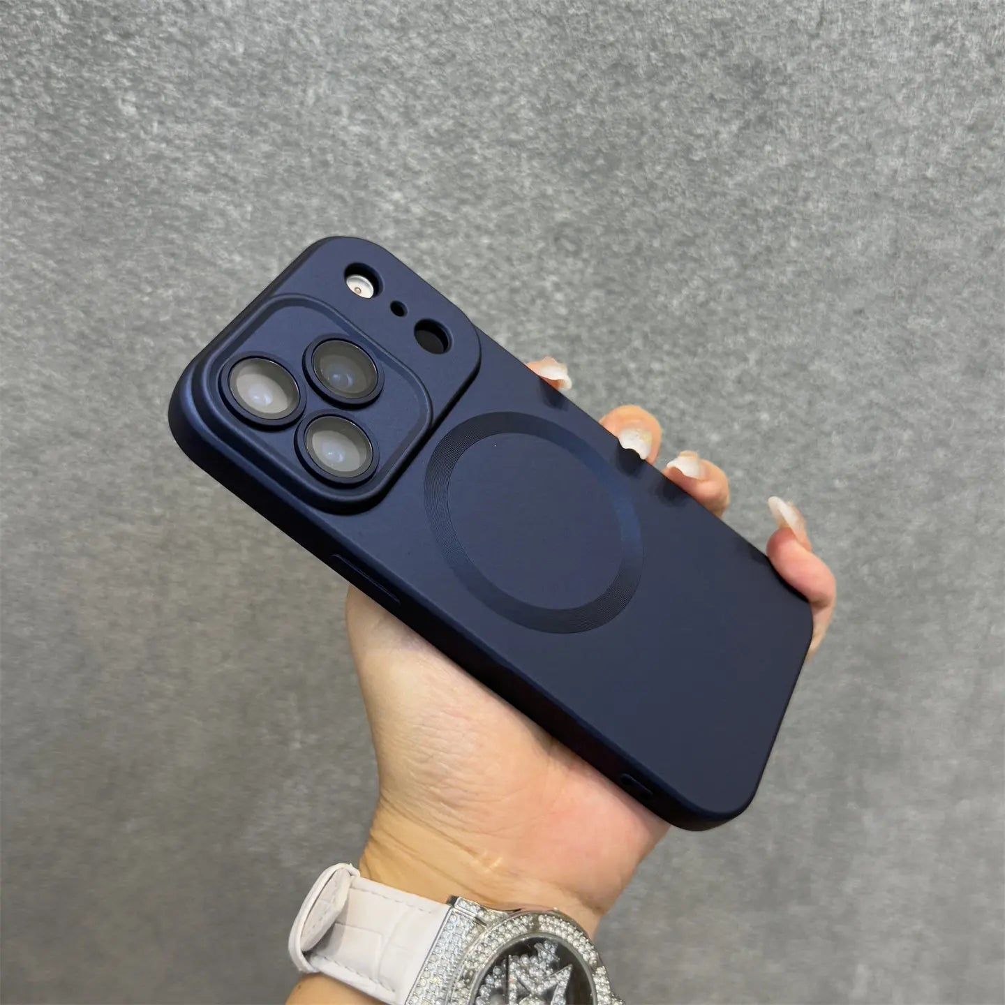 Luxury Electroplated Matte Metallic Color Magnetic Phone Case For iPhone 17 16 15 14 13 12 11 Pro Max Shockproof Soft Back Cover