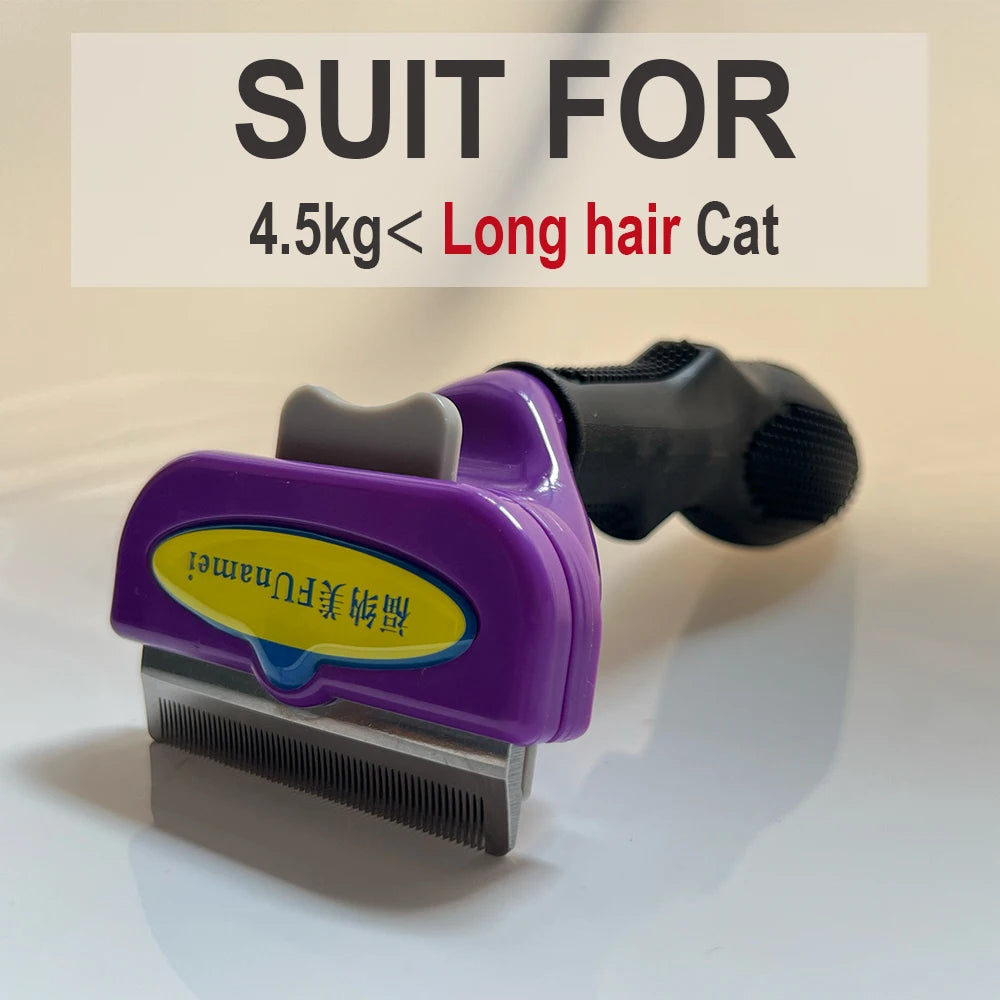 Funamei Dog Comb Dog Hair Removal Brush Cat Grooming Comb Hair Massage Combs 90% Shedding Pet Hair Remover for Dogs Cats Brush