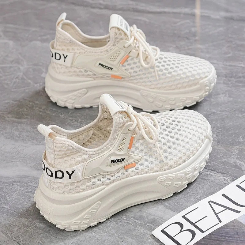 Breathable Women Running Shoes Lightweight Female Sports Shoes Fashion Tennis Outdoor Soft Lace Up Women's Sneakers Q110