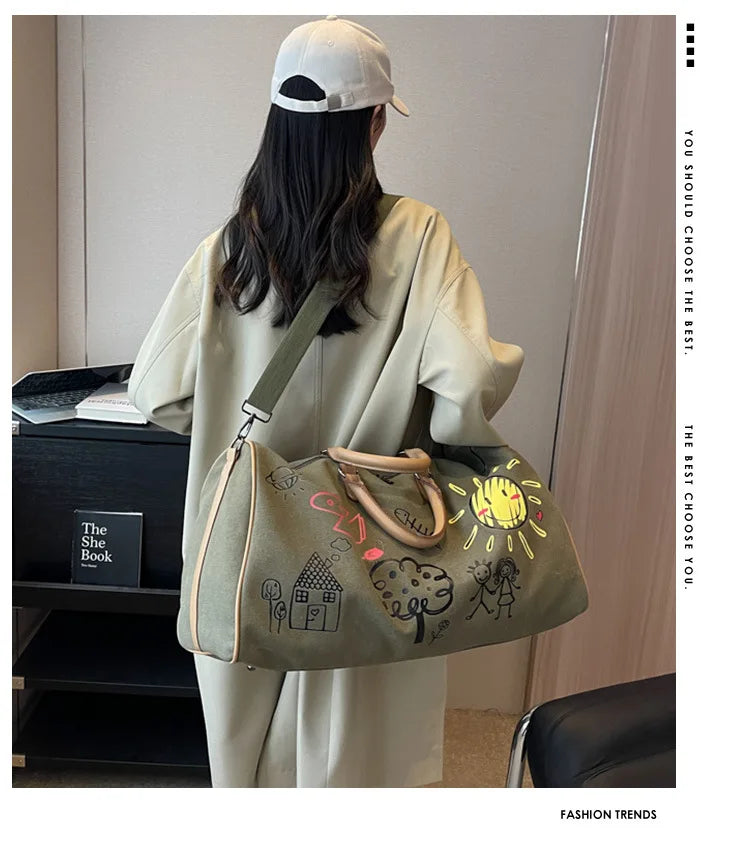 Large Capacity Travel Bag Fitness Handbag Crossbody Bag for Women Duffle Bag Carry on Luggage Bolso Marca Lujo Сумка Женская Sac