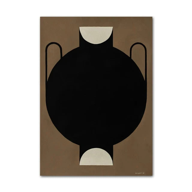 Abstract Minimalism Lemon Vase Geometric Wall Art Posters Prints Nordic Canvas Painting Wall Pictures for Living Home Decor