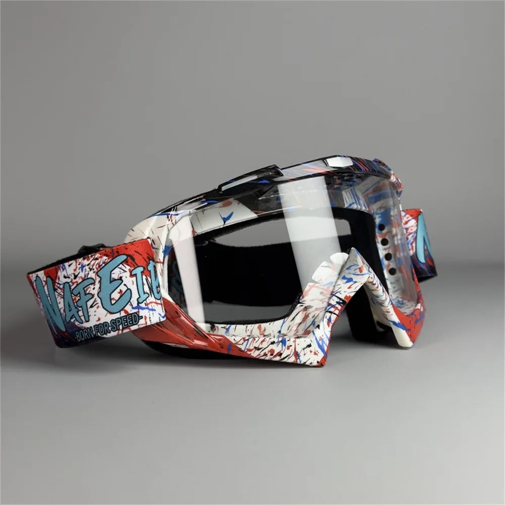 Motocross Dustproof ATV Goggles Mountain Biking MX Riding Ski Glasses UV400 Anti-sand Motorcycle Glasses Men Women
