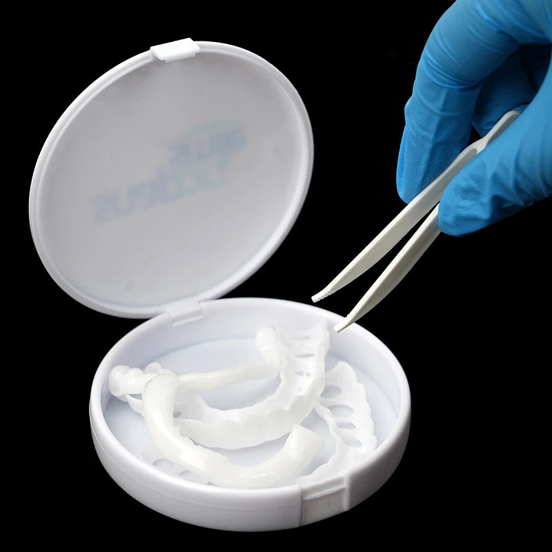Upper and lower dental sealants, oral cleaning braces with box packaging, portable dental braces with dental sealants