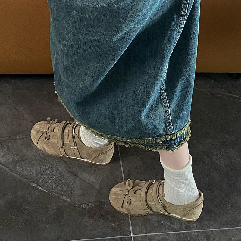 Flats Women Ballet Dance Shoes Walking Spring Cozy Sport Shoes Woman 2025 Fashion New Designer Sneakers Brand Zapatos De Mujer