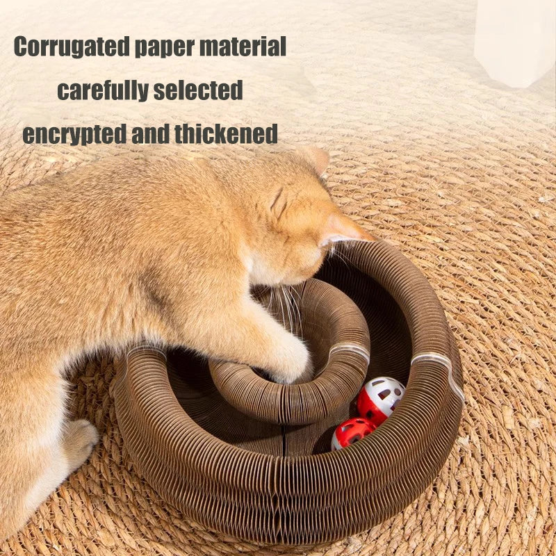 Cat scratch board cat nest wear-resistant and anti fall cat toy self entertaining corrugated paper claw grinding board