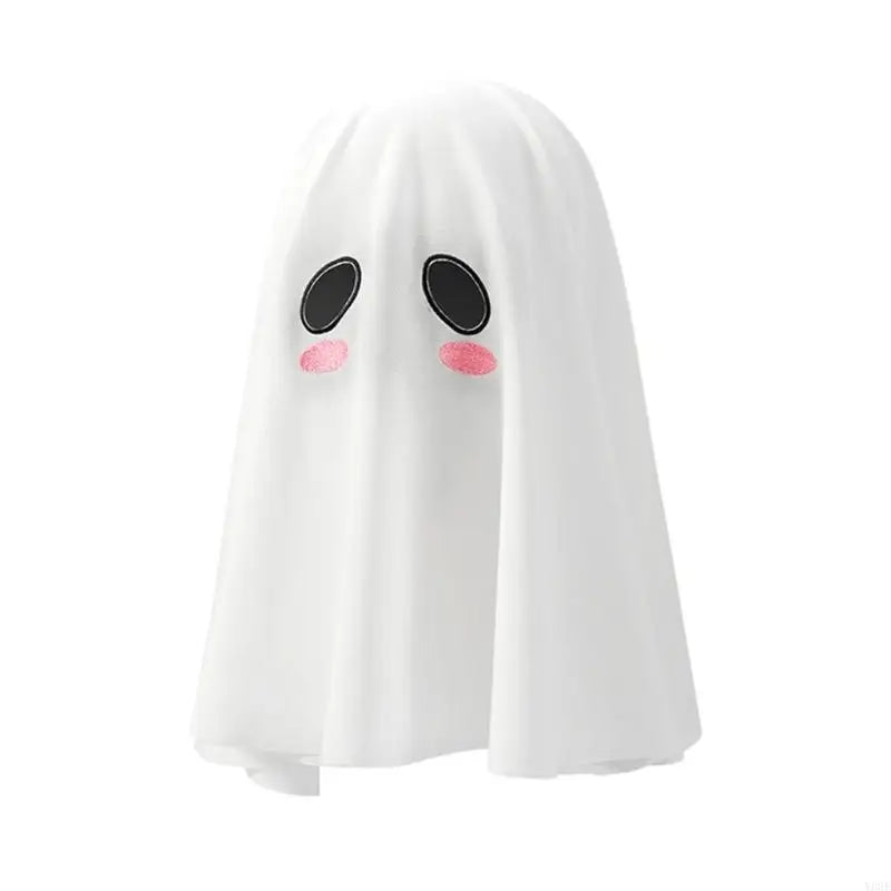 Ghostly Hooded Halloween Costume Accessory With 42cm Flowing Design And Breathable Polyester Spandex Blend For Haunted Y08E