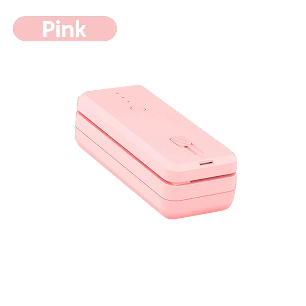 Portable Mini Sealer 2 in 1 Food Plastic Package Bags Sealing Machine USB Rechargeable Magnetic Handheld Plastic Bag Heat Sealer