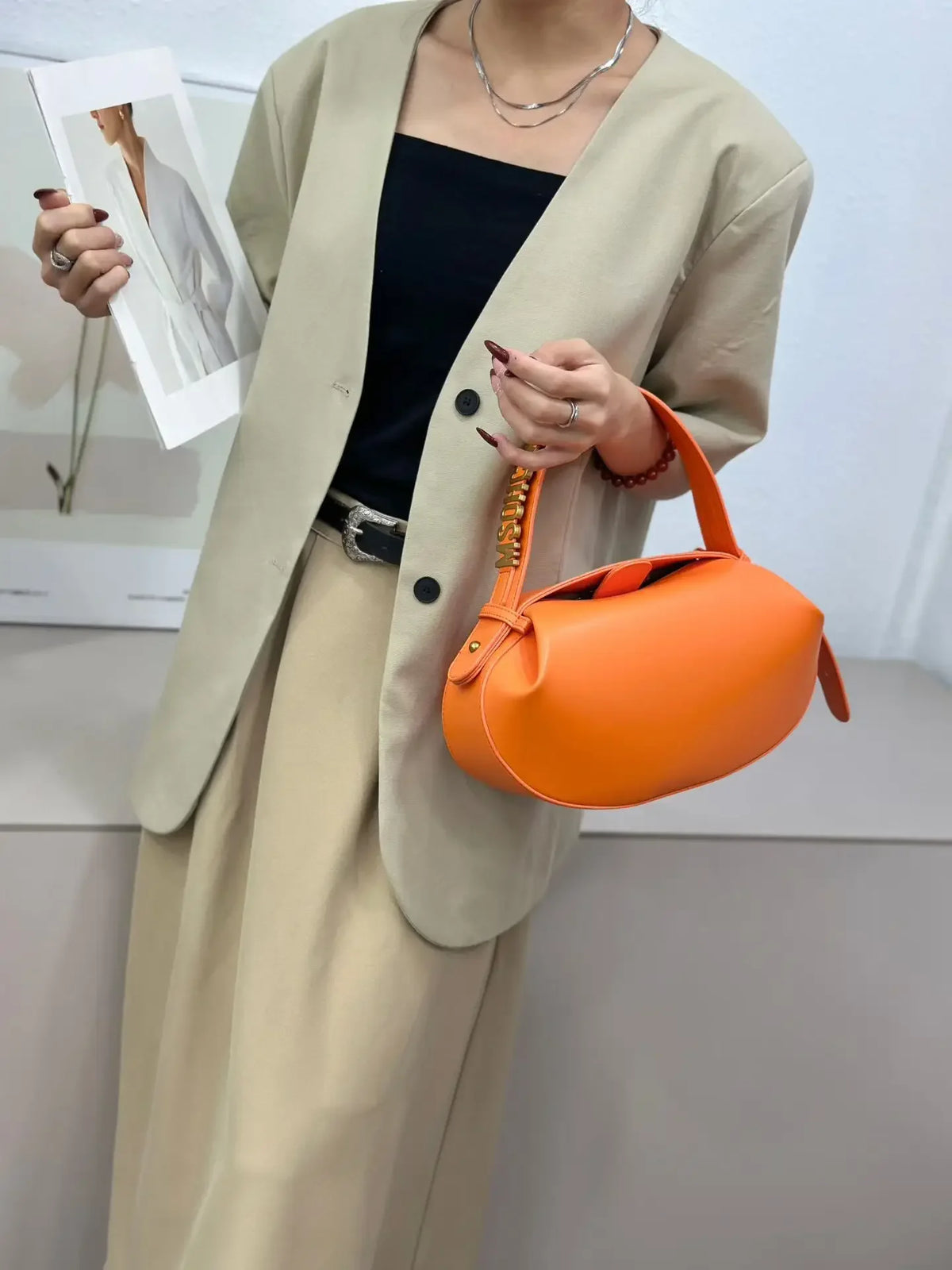 Famous Designer Diaper Bag for Women Large Capacity Handbags Crossbody Shoulder Bag Simple Vintage Commuter