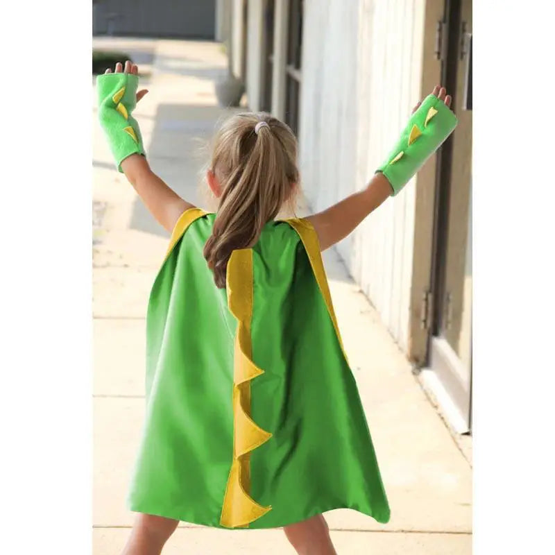 Halloween 7 Colors Dinosaur Costume Cloak with Hat for Boy Birthday Party 70CM Toothless Dragon Fancy Cape Mask Cosplay Costumes
