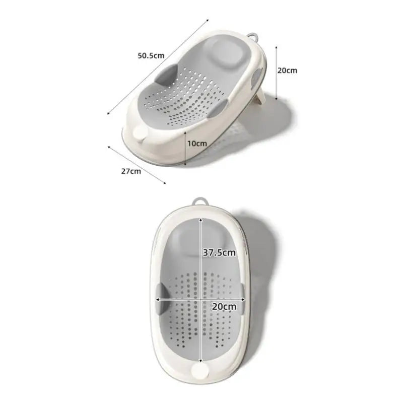 New 1Pcs Newborn Baby Bath Tub Foldable Rack, Shower Net Seat- Anti Slip Bathtubs Accessory for Infant Care