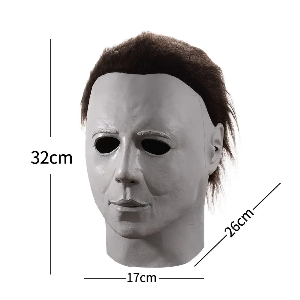 Halloween Mask Cosplay Horror Bloody Killer Demon Latex Helmet Carnival Masquerade Party Props Realistic Headgear