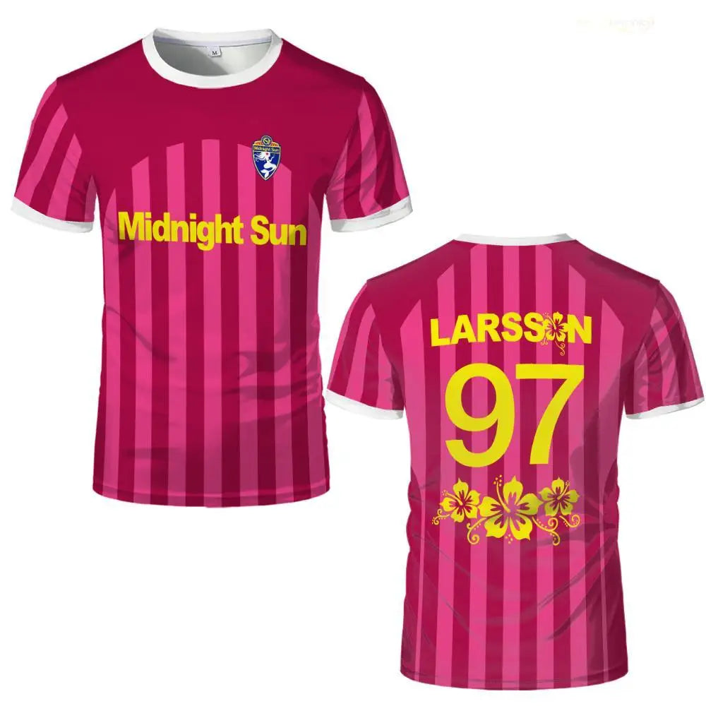 ZaraLarsson Midnight Sun Commemorative T-Shirt Fashion Fan Merchandise Jerseys Men's And Women's Breathable Quick Drying Tops