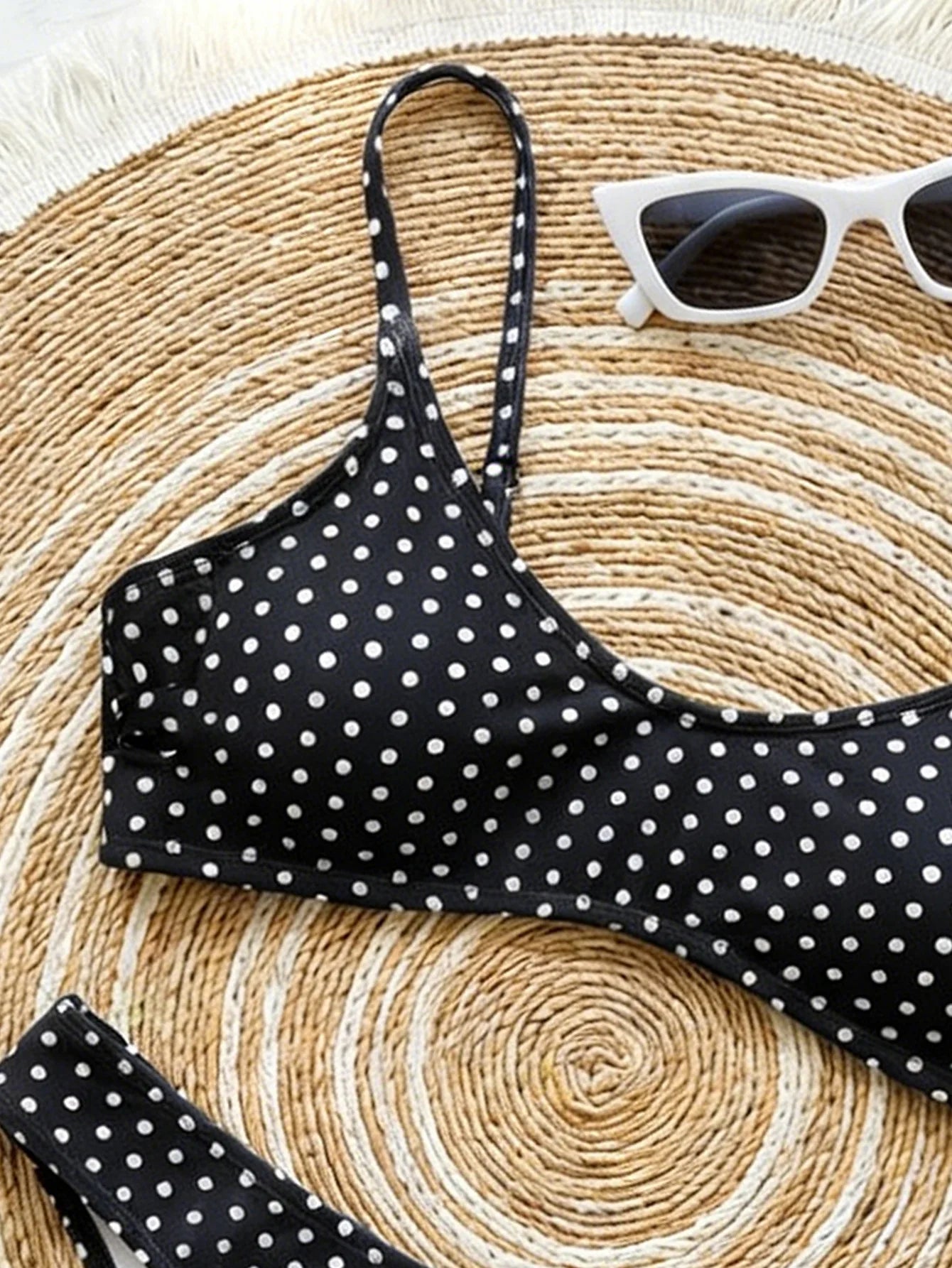 2026 Sexy Polka Dot Print Bikini Set for Women Quick Dry Low Waist Push Up Swimwear Beach Vacation Bathing Suits for Females
