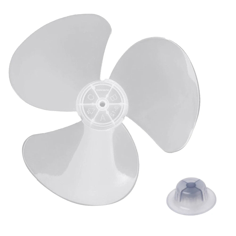 12" Plastic Fan Blade 3 Leaves Home Improvement Radius 14cm Standing Pedestal Floor Wall Table Fanner Practical