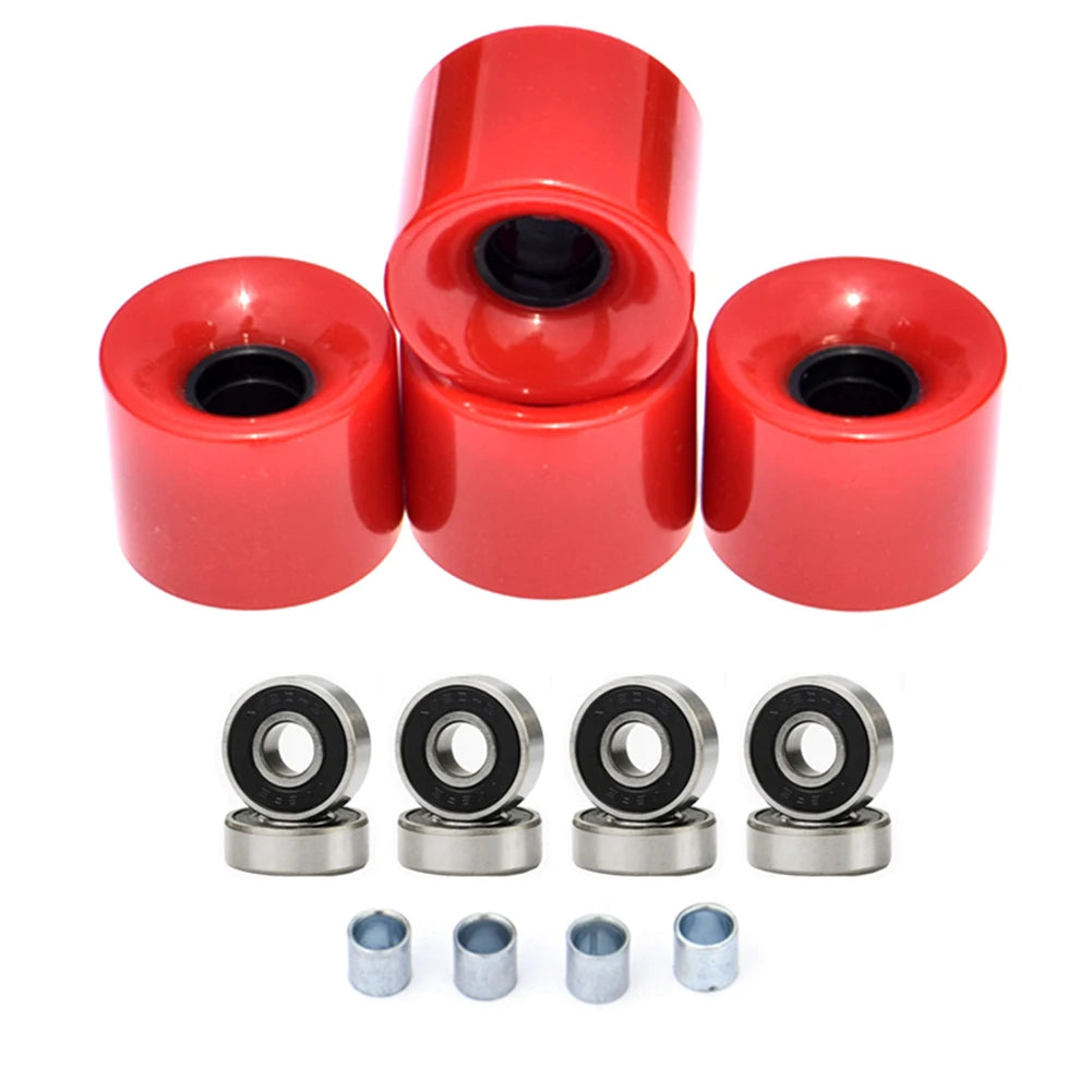Skateboard Wheel Upgrade Your Riding Experience With This 60x45mm Longboard Wheel Set ABEC 9 Bearings And Spacers