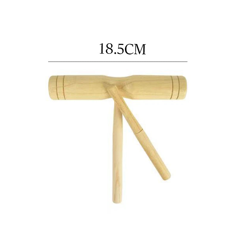 Children Musical Instrument Toys Mini Wooden Baby Stroller Accessories Clapping Board Log Color Bell Sand Hammer Sound TMZ