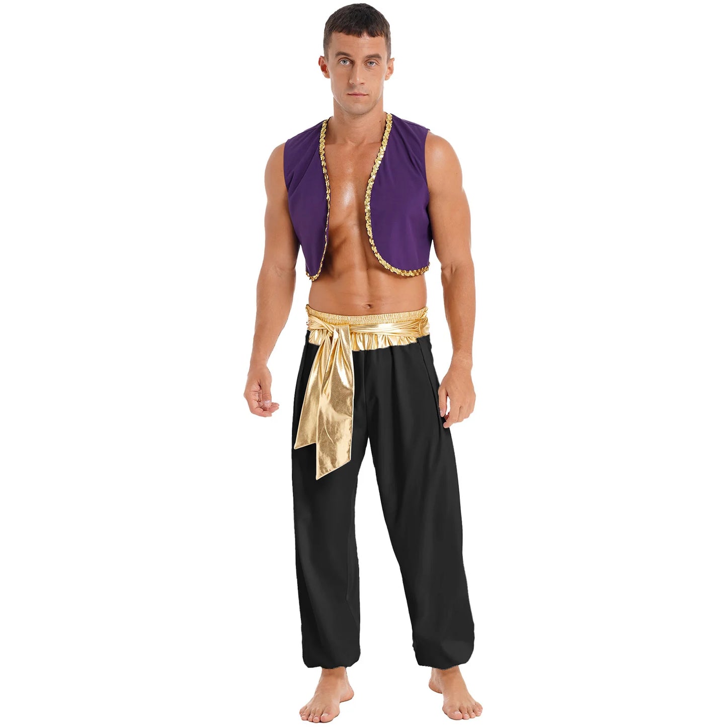 Halloween Adult Cosplay Complete Set Ancient Greek God Gladiator Clothing Mythical Prince Aladin Party Performance Costume