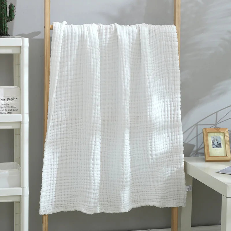 Baby BathTowel Boys Girls 100% Cotton Children Baby Towels Blanket For Newborn Bathrobe 6 Layers Gauze Washcloth Infant Swaddle