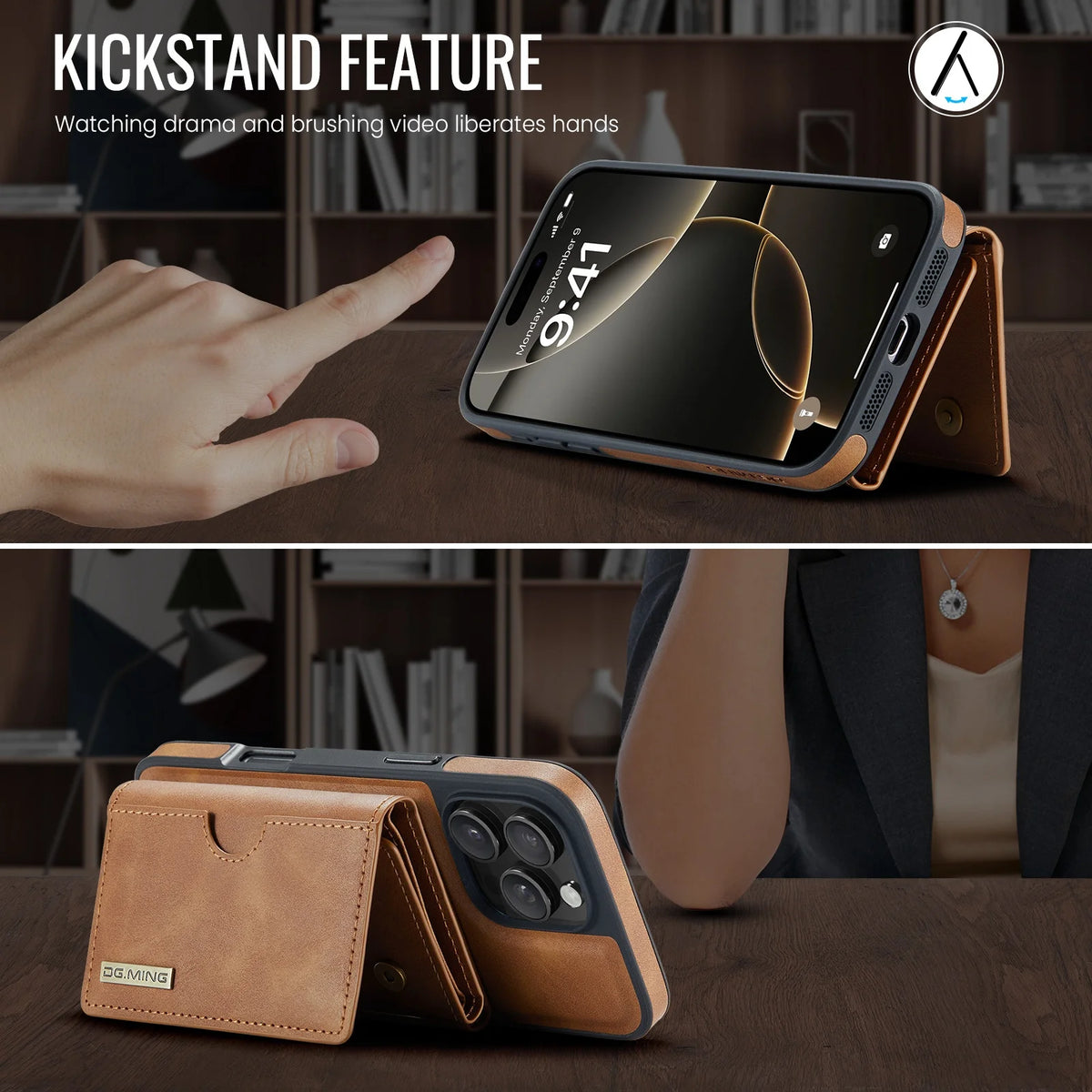 Magnetic Leather Wallet Card Phone Case For iPhone 17E 17 Air 16E 16 Pro Max 15 Plus 14 13 12 11 Flip Wireless Charging Cover