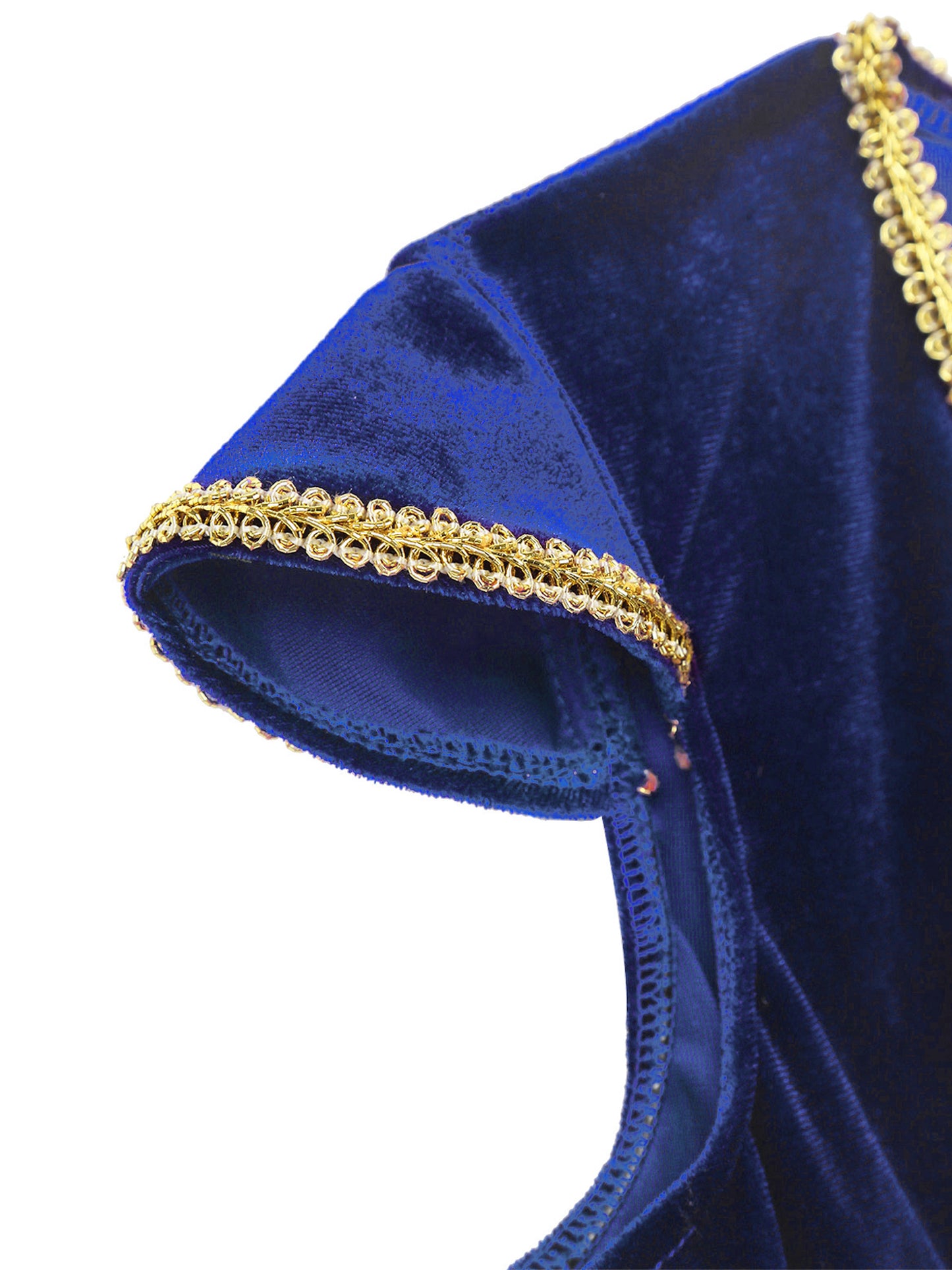 Kids Boys Arabian Prince Costume Cap Sleeve V Neck Braided Trimming Vest Waistcoat for Halloween Cosplay Theme Party Clothes